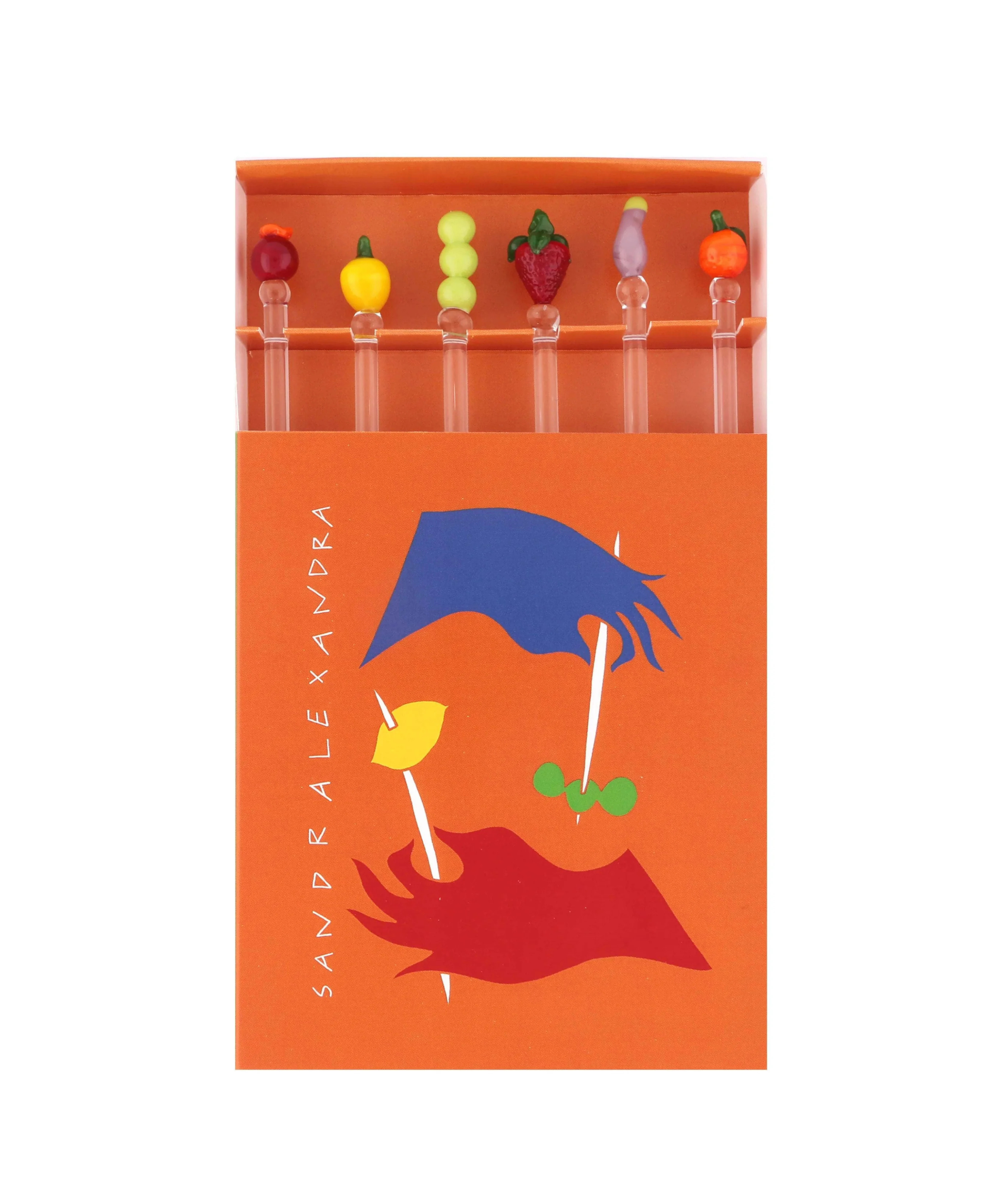 Cocktail & Nibble Murano Glass Sticks