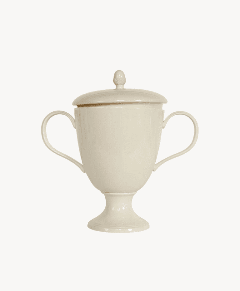 P&H Creamware Lidded Urn