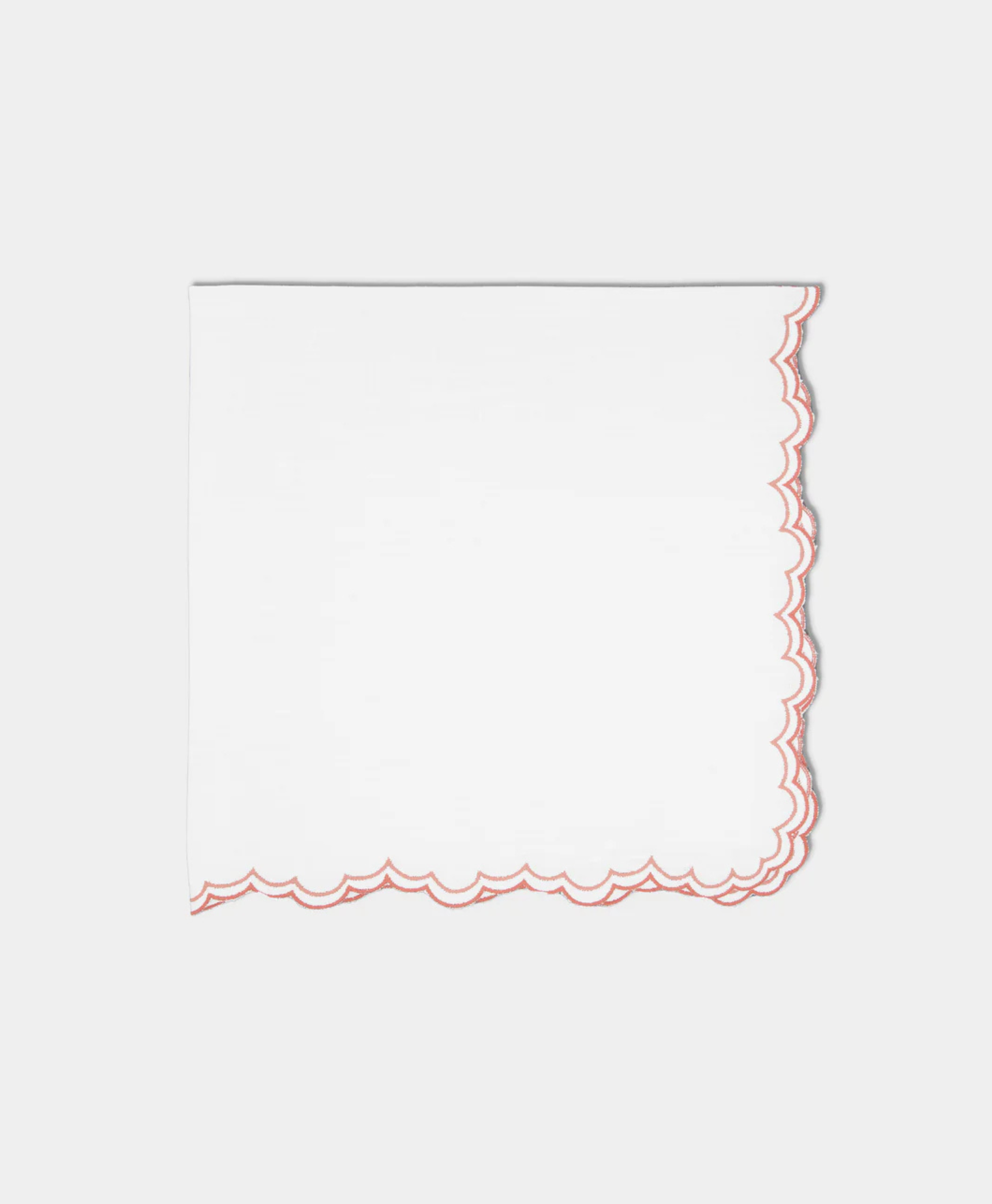 Escamas Embroidered Linen Napkins