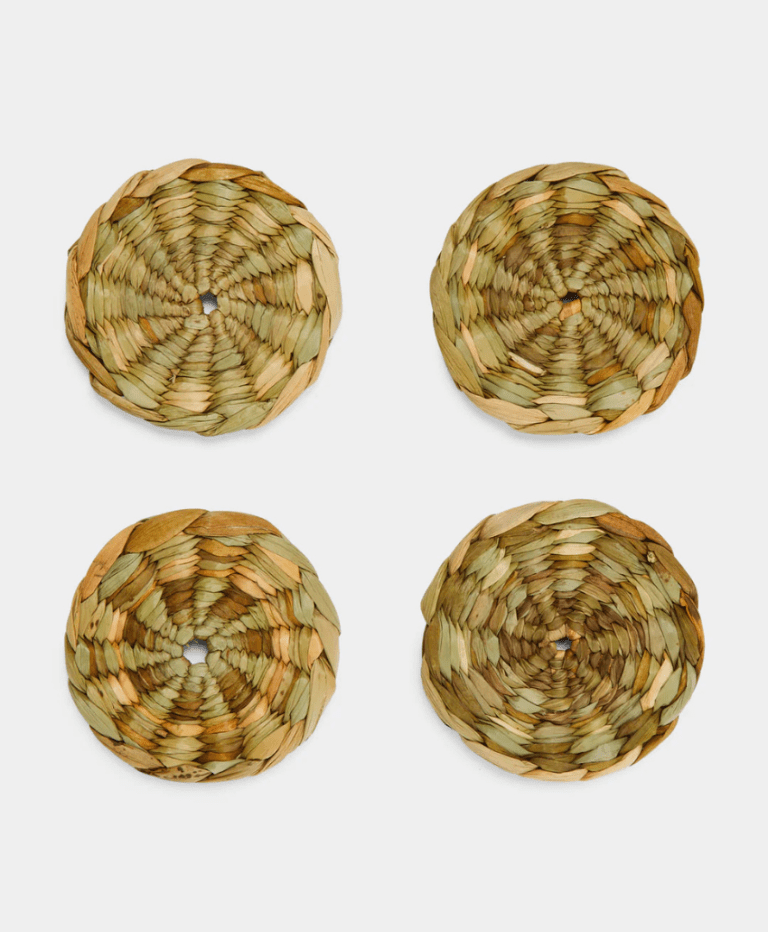 Handwoven Rush Coasters