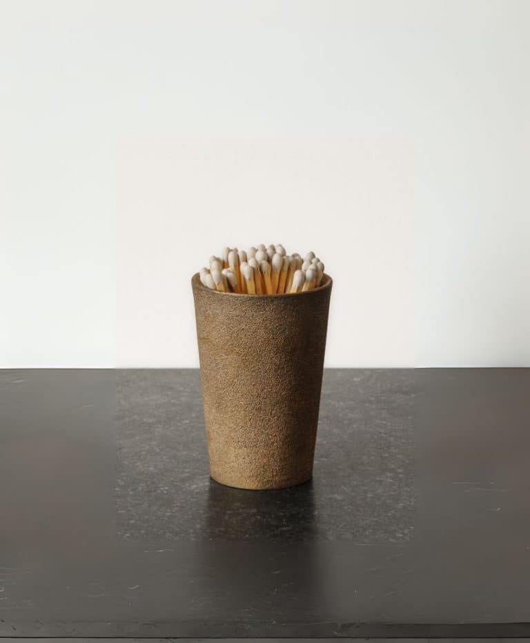 Bronze Match Pot