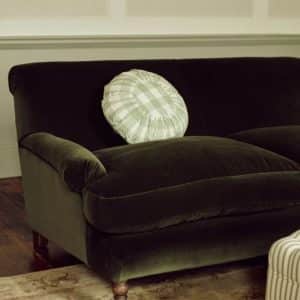 Remy Sofa, Two Seater, Dark Olive Velvet