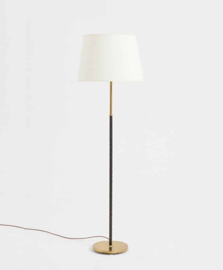 Mid Century Brass Floor Lamp