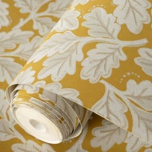 Blanche Wallpaper - Mustard