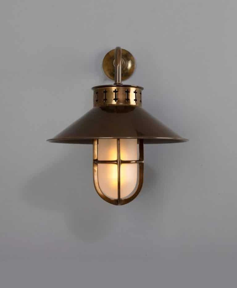 Boyd Vintage Industrial Well Glass Wall Light
