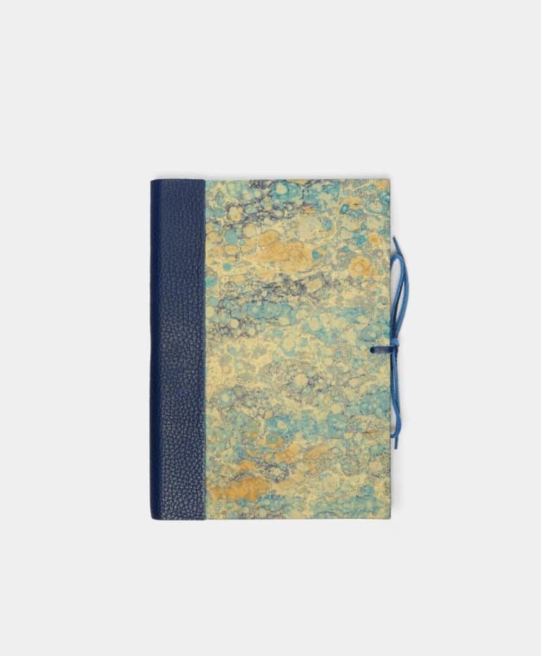 Hand-Marbled Leather Bound Notebook