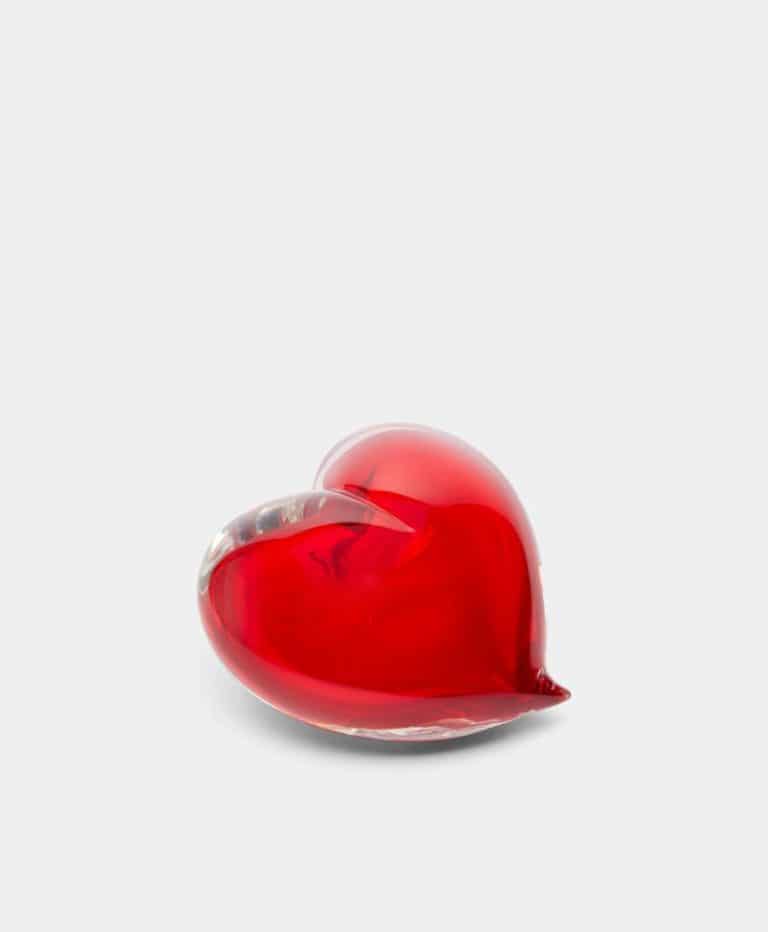 Heart Hand-Blown Murano Glass Paperweight