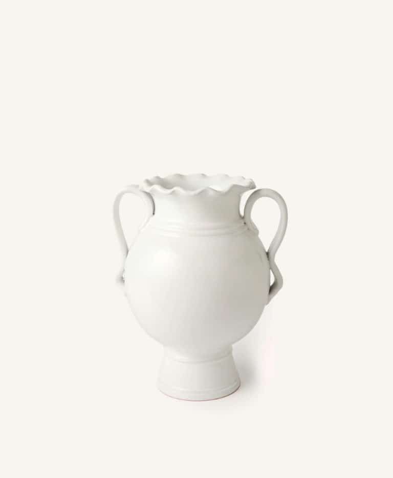 Soft White Ianthe Vase