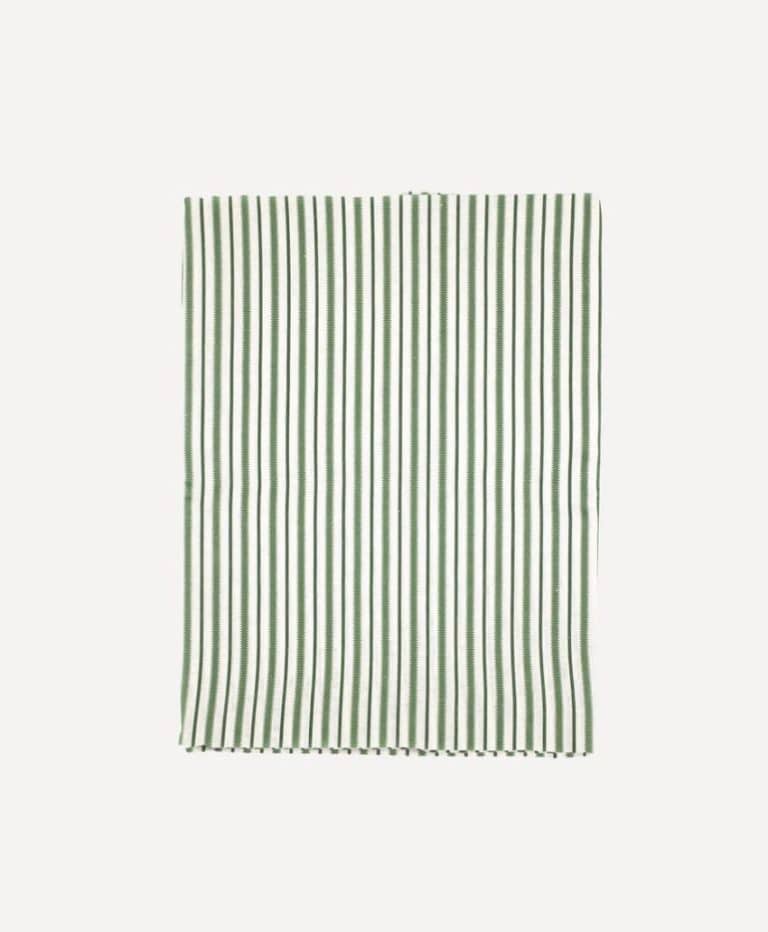 Victoria Striped Linen Tablecloth