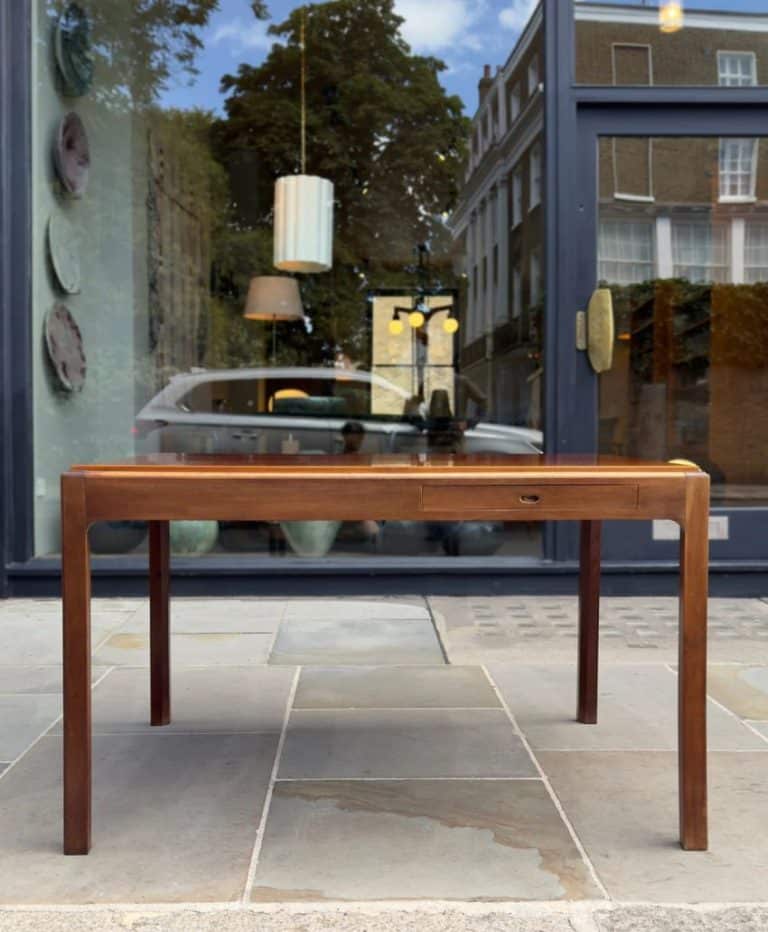 Cuban Mahogany Drawing Table Denmark, 1940s
