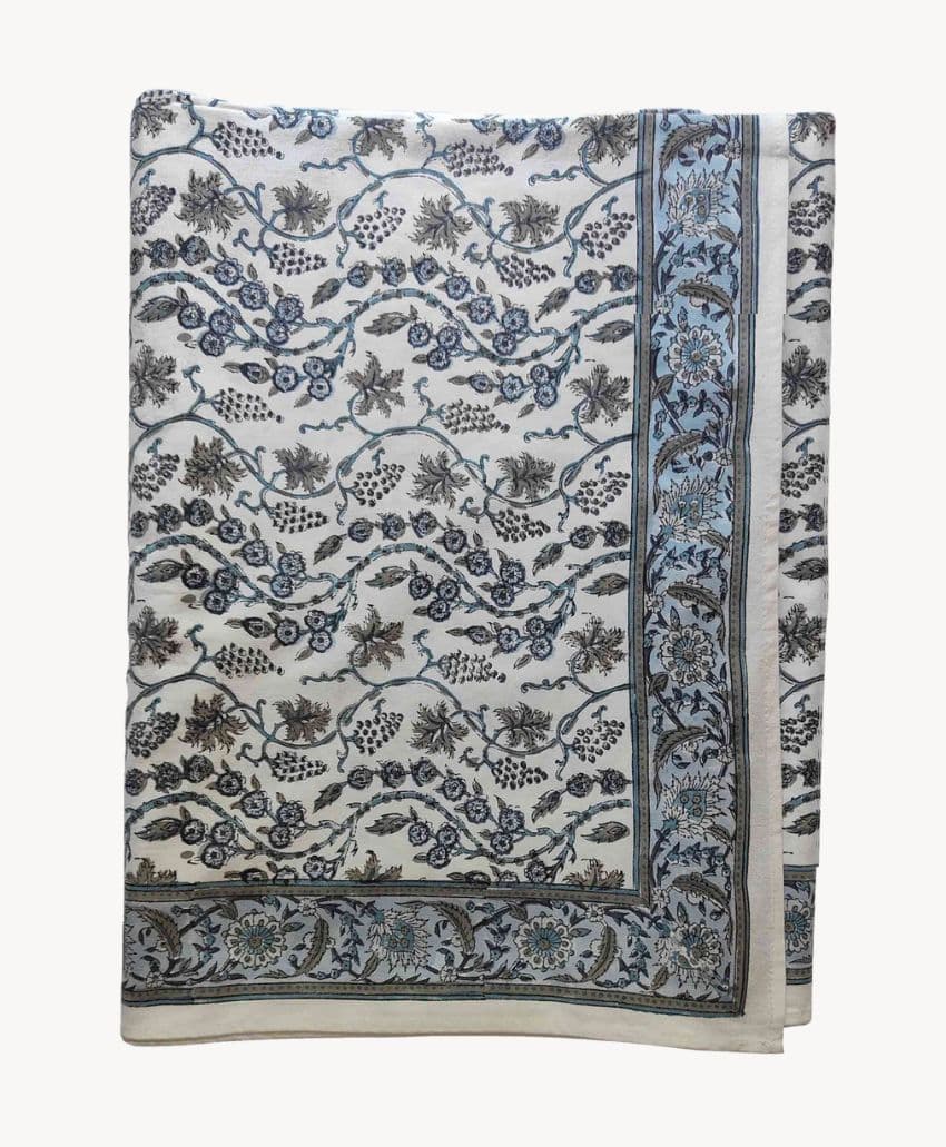 Daleyza Handmade Blue Tablecloth