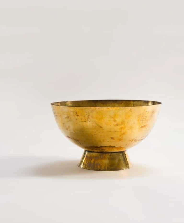 Decorative Hammered Brass Bowl