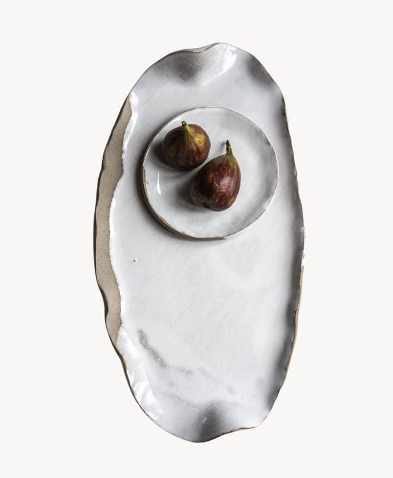 Aires Glossy White Serving Platter