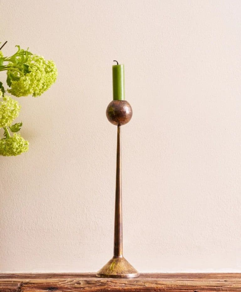 Irrawaddy Brass Candlesticks Antiqued