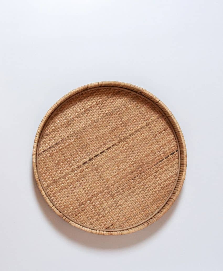 June Rattan Tray – Large