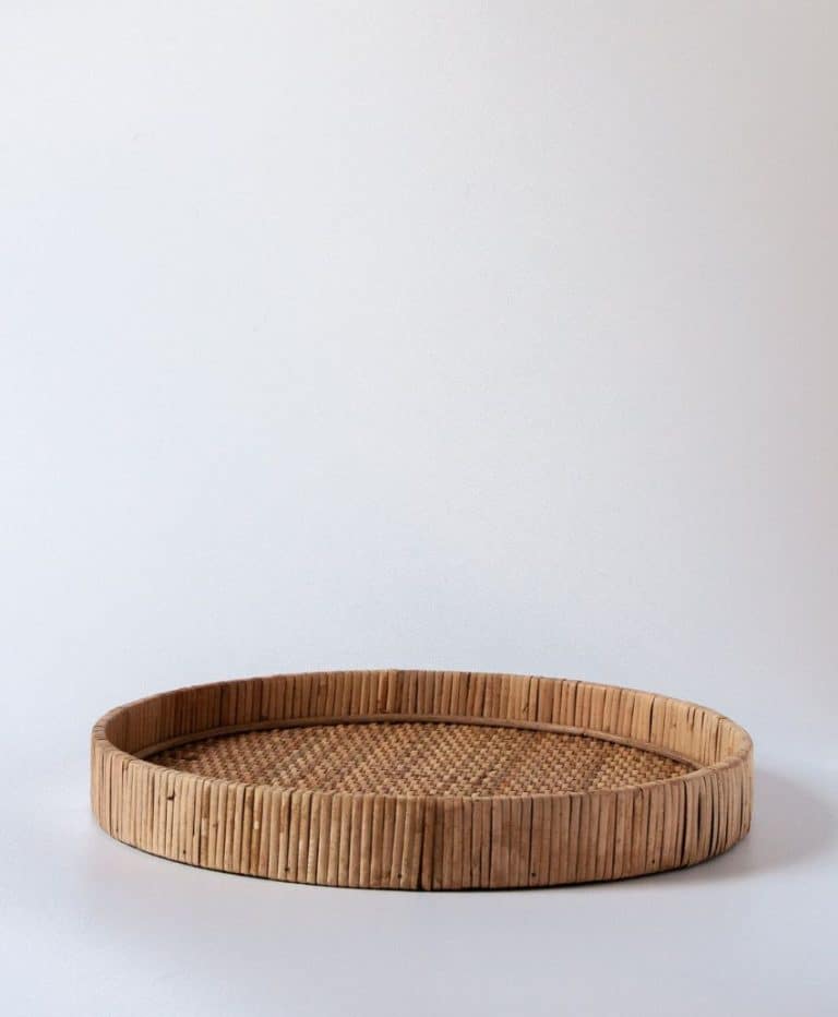 June Rattan Tray – Medium