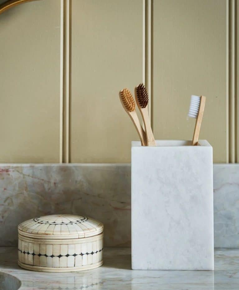 Mandalay Marble Toothbrush Cup
