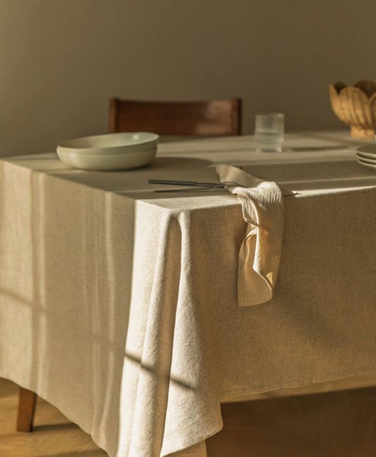 Linen and Cotton Tablecloth