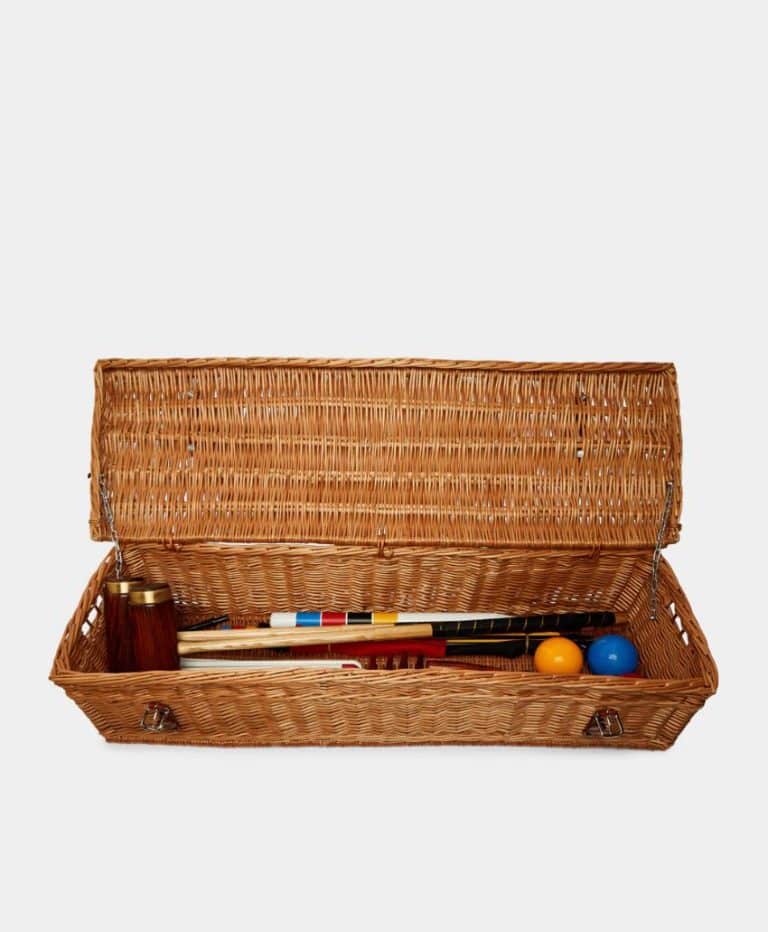 Geoffrey Parker Wicker Croquet Set
