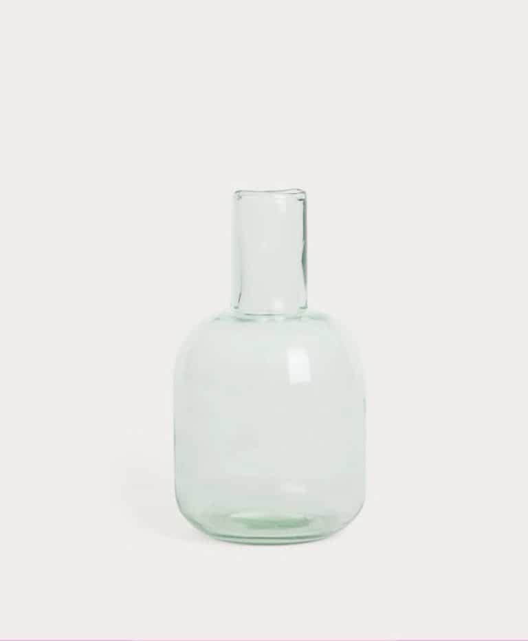 Primrose Green Glass Carafe