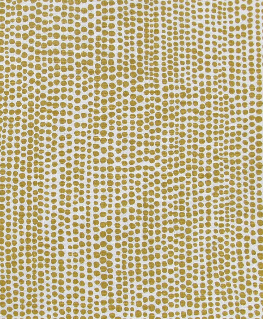 Ochre patterned wallpaper by Rapture and Wright