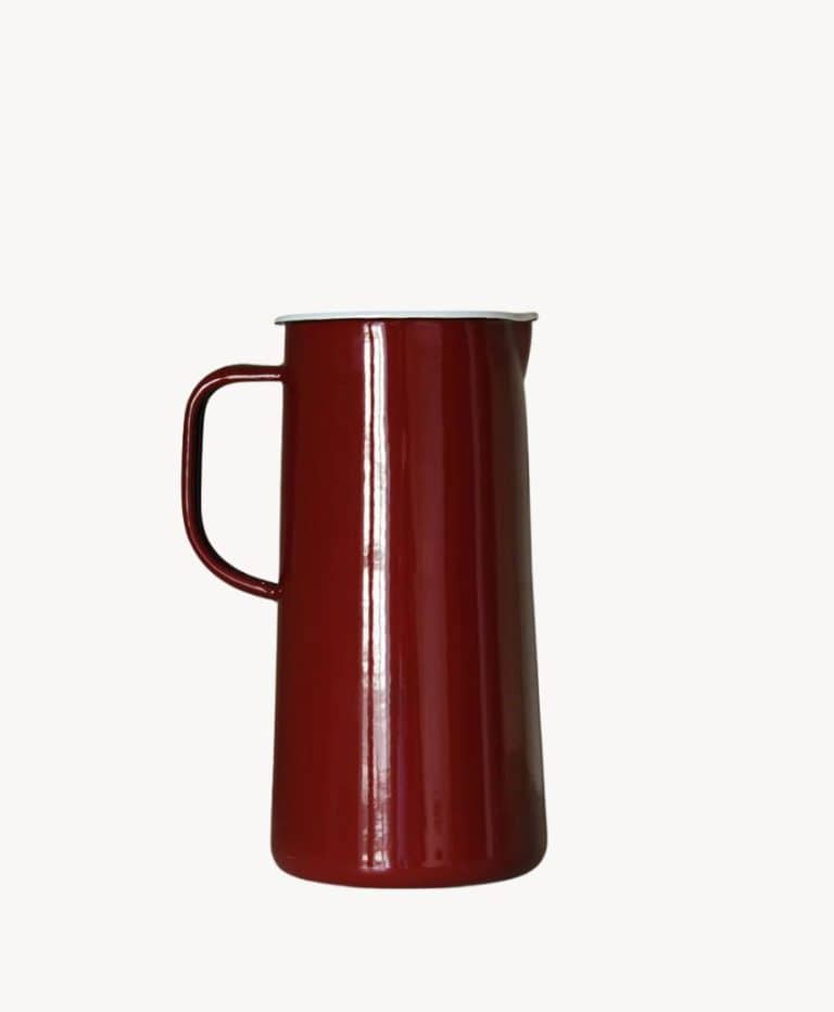 Burgundy 3 Pint Enamel Jug