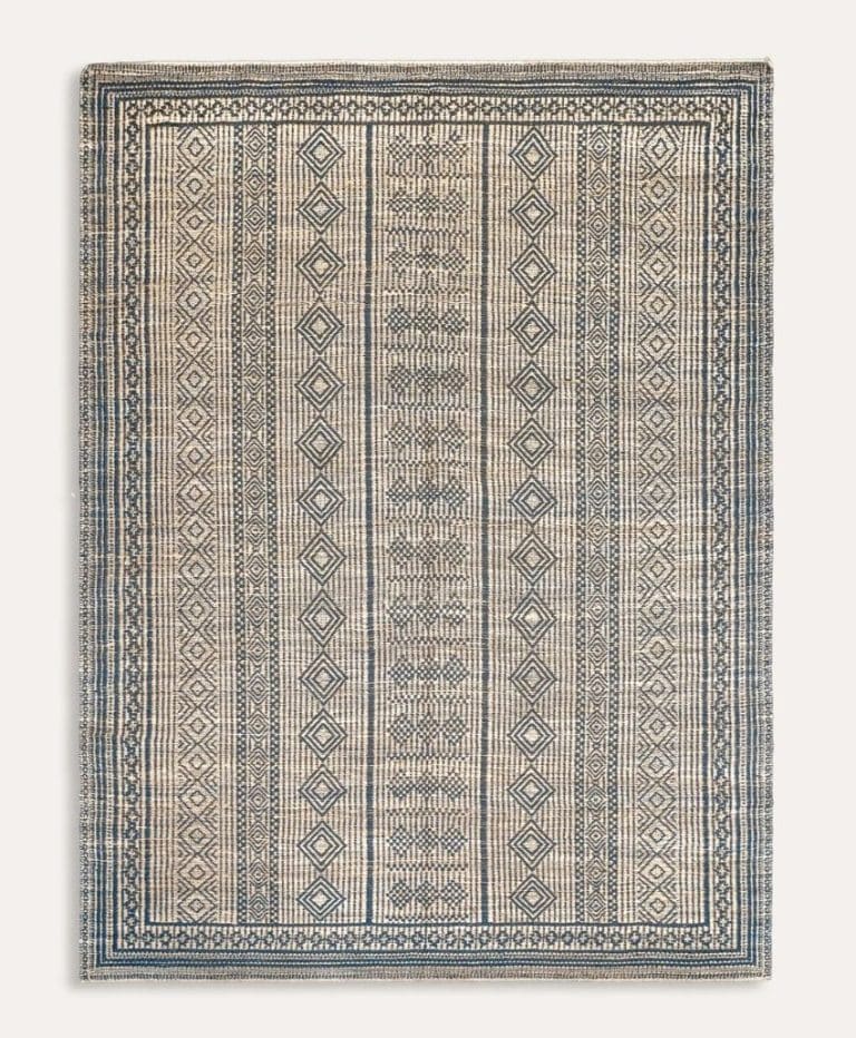 Moroccan Jute Rug – Blue