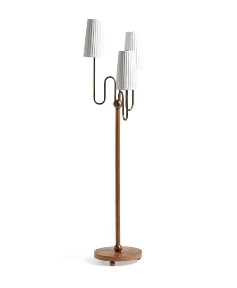Lucas Floor Lamp – Warm Burl