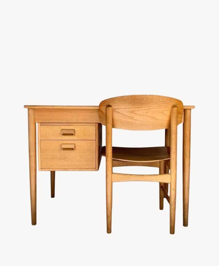 Borge Mogensen Desk & Chair Oak Soborg Mobler Denmark 1954 Writing Table