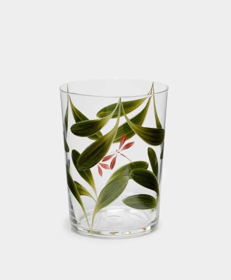 Dragonfly Hand-Painted Glass Tumblers (Set of 6)