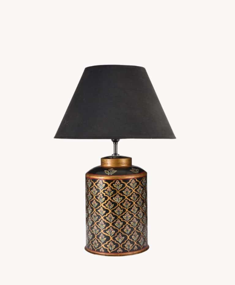 Indian Toleware Tea Caddy Lamp