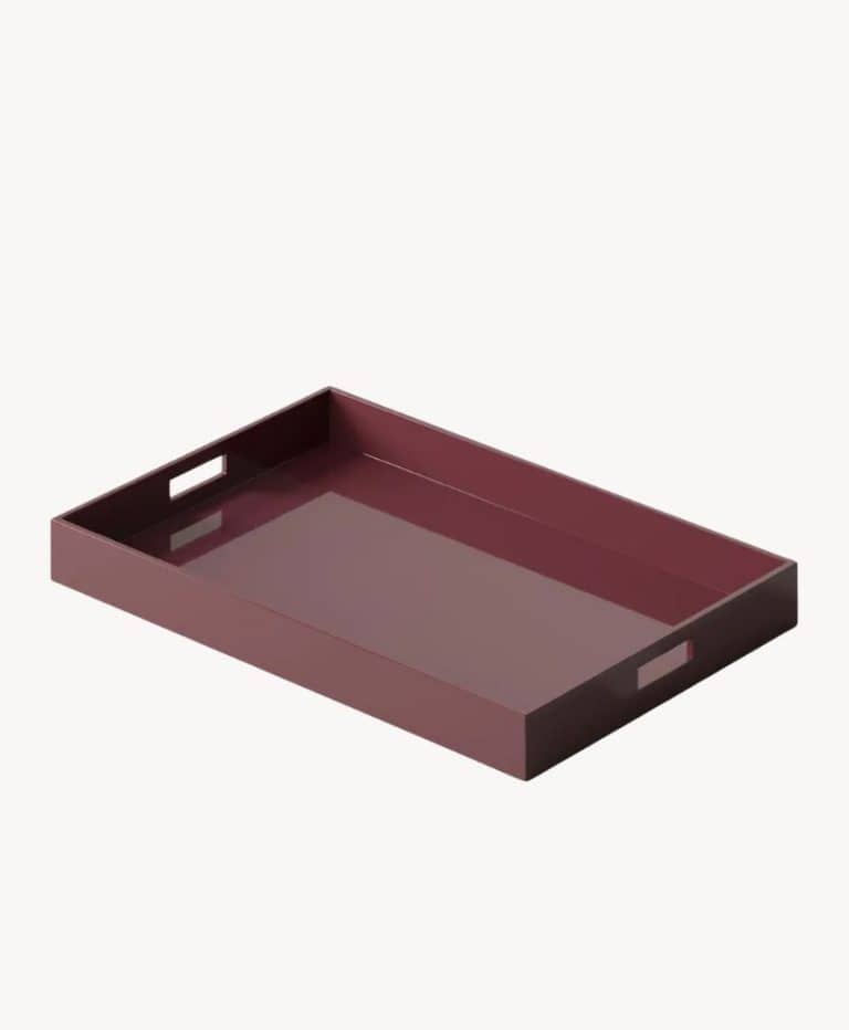 Large Lacquer Tray – Carmine