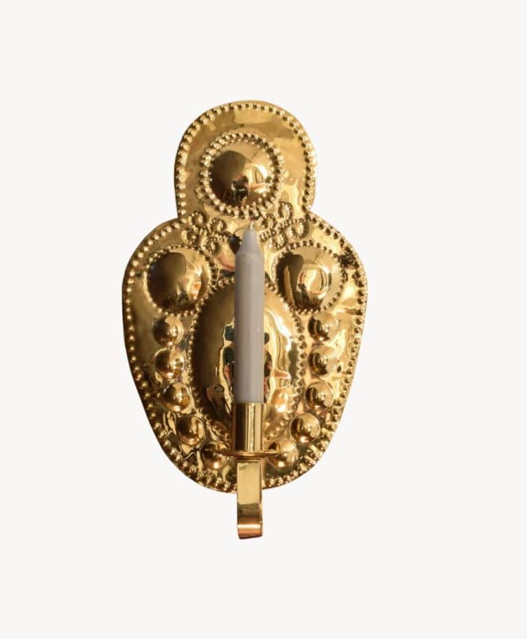 Brass Wall Sconce – Single Candle