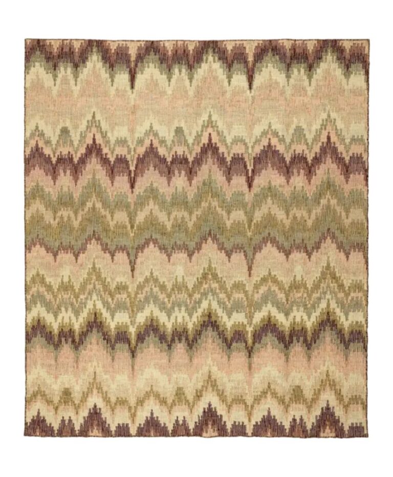 Trove | Bargello Rug Green
