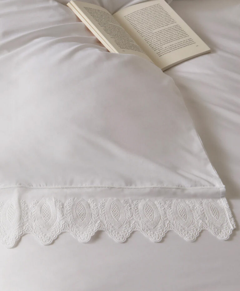 Mimi Lace-Appliqué Cotton Bedding Collection