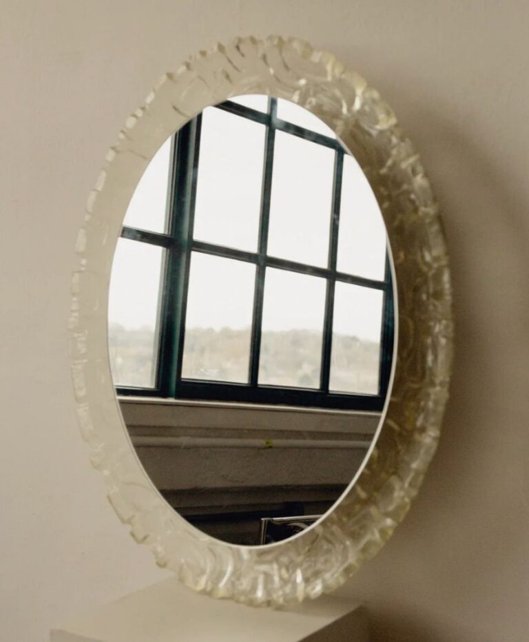 Oval Mid Century Backlit Mirror