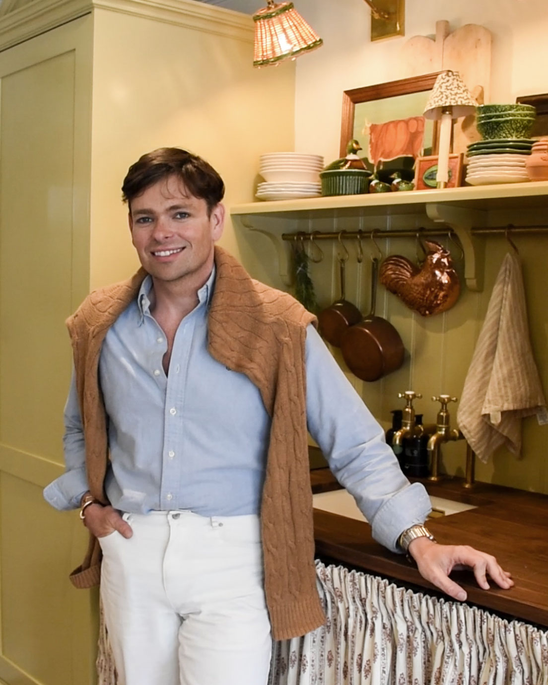 Interior designer Sean Symington in Cotswolds studio kitchen — Scheme Interior