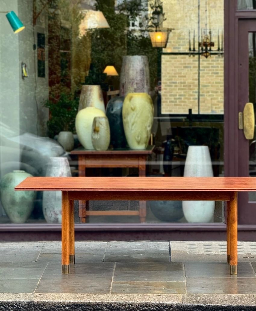 Sigmar-Large Teak Dining Table, Denmark, 1950s
