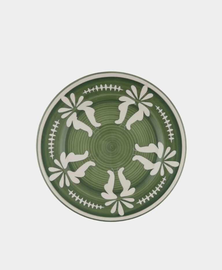 Flor Dinner Plate, Fern Green