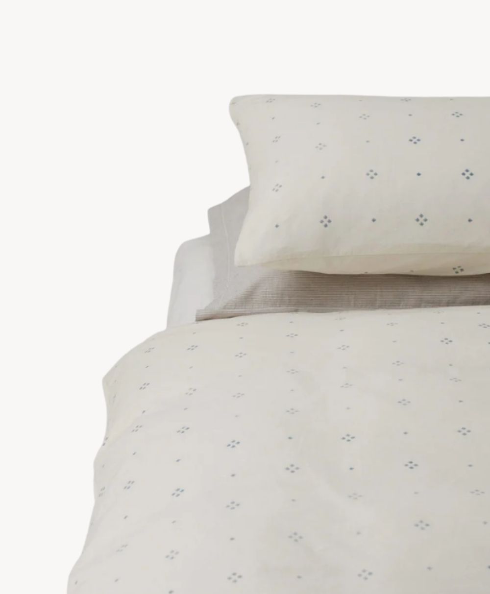 Rowan Print Cotton Poplin Duvet Cover