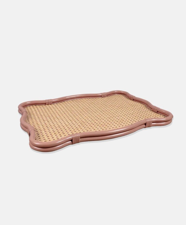 Isla Wavy Tray Wild Rose