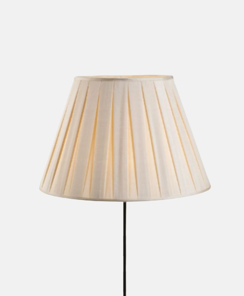 A Shade Above -Cream box pleated lampshade