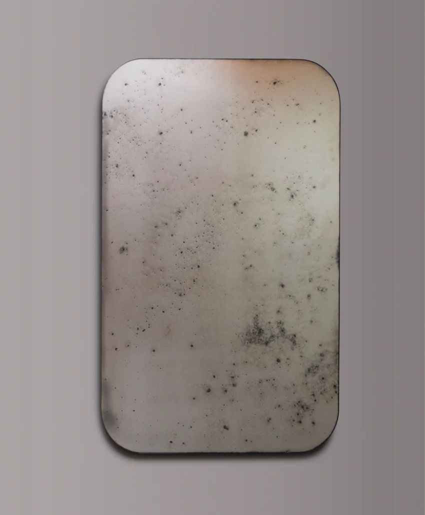 Rough Old Glass-Vintage Lozenge Frameless Antiqued Mirror