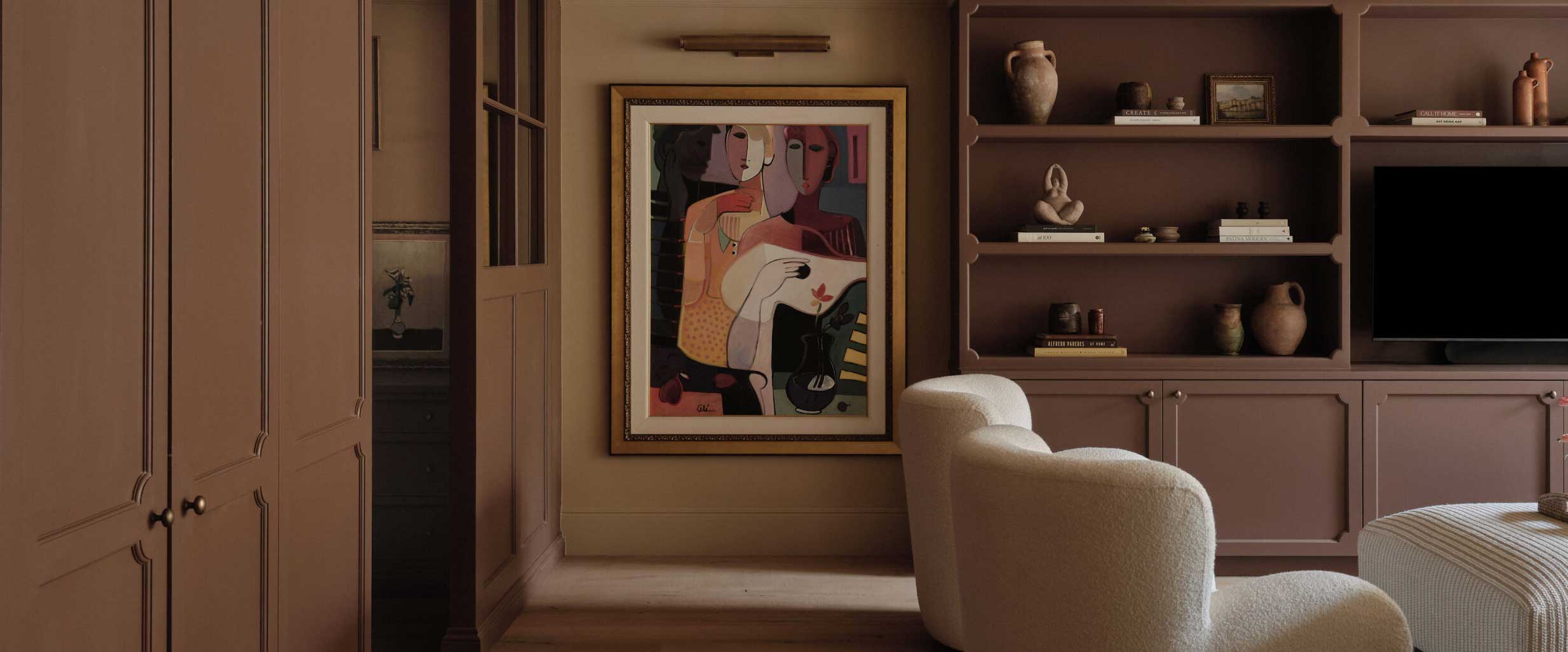Living room by designer Blank Slate from her Wandsworth project, London - Scheme