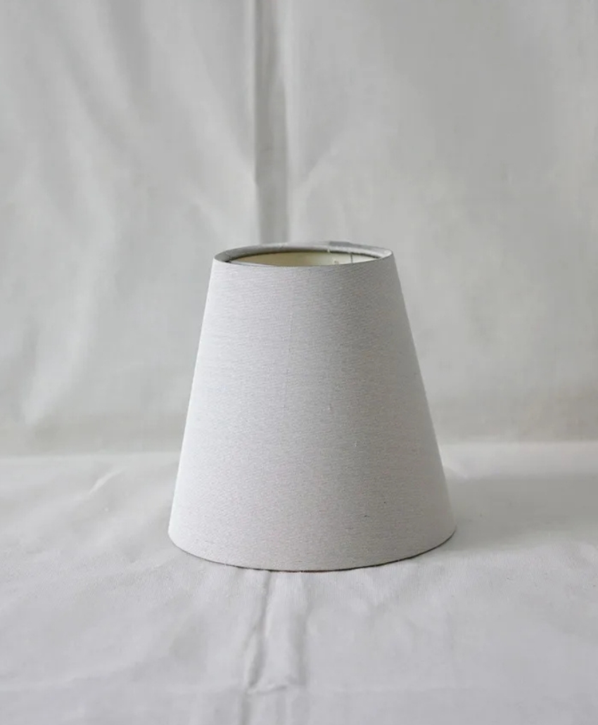 Fosbery Studio Candle Empire Lampshade in White, UK, Scheme Interior, a tapered empire-style shade designed for a candle-style lamp fitting.