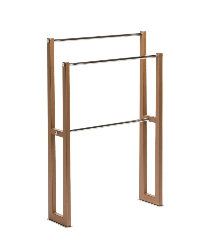 Giobagnara Ludovico Towel Rack in Brown, UK, Scheme Interior, a decorative towel rack with a refined brown finish.
