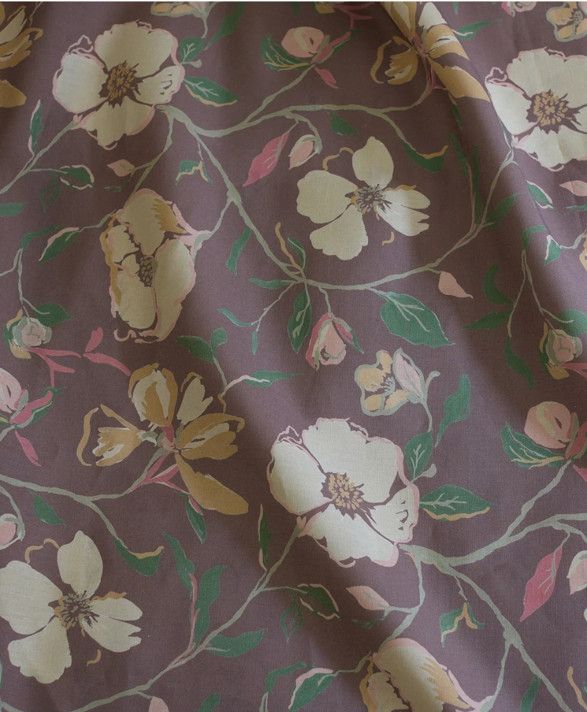 Sophie Harpley Sonia Linen in Coffee Brown, UK, Scheme Interior, a linen fabric in a rich brown shade.