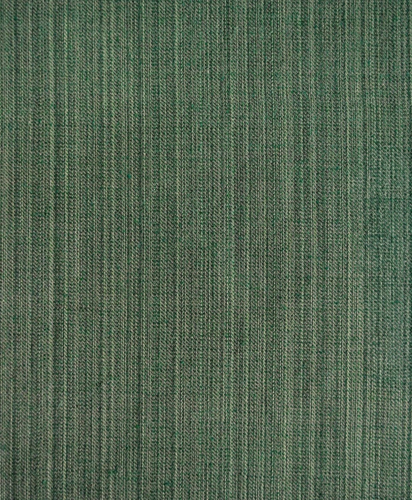 Rich green textured fabric featuring a subtle woven linear pattern by Speronella Marsh. Scheme, UK