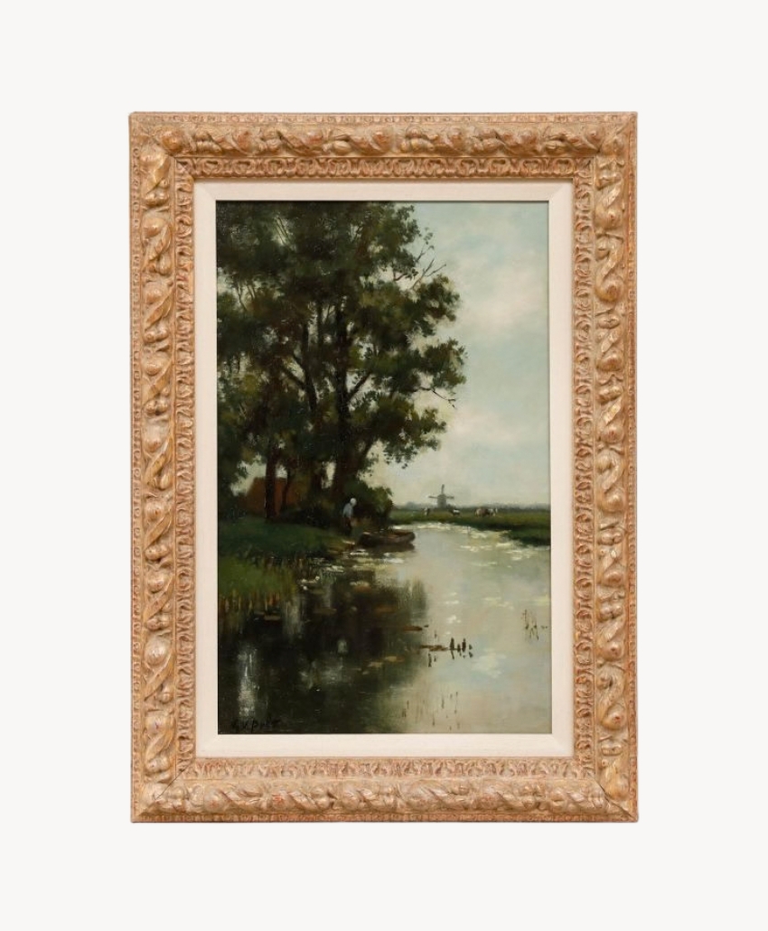sulis-fine-art-godfried-van-pelt-framed-early-20th-century-oil