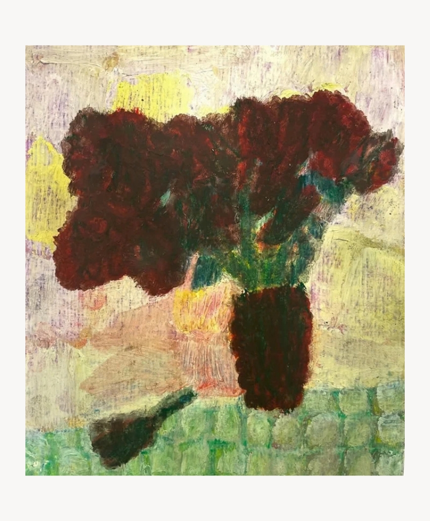 Wondering People, Small Promise by Lucy Gogoliuk, soft neutral tones, delicate layered abstract shapes and subtle painterly marks, Scheme, Interior, UK